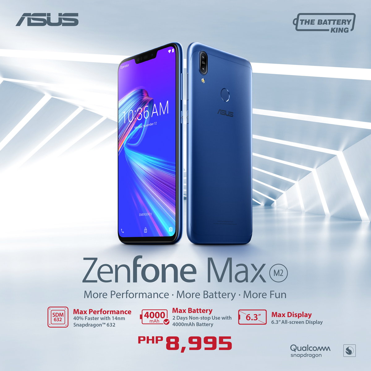 All-New ASUS ZenFone Max (M2) Features 4,000 mAh Battery and Amazing Performance in a Slim and Compact Design