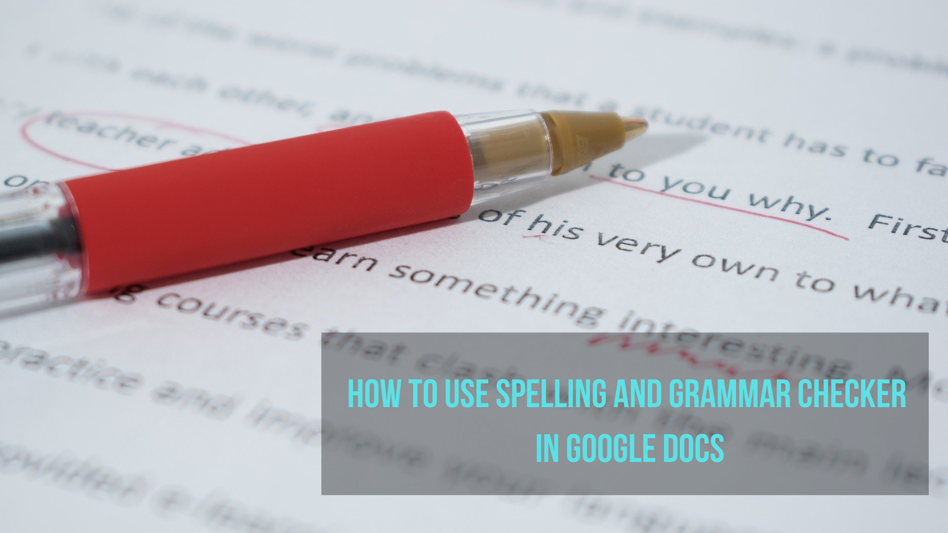 How to use the grammar checker in Google Docs