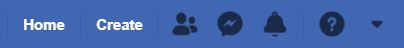 A screenshot of icons from Classic Facebook. This photo is for the "How to Hide Friends in Facebook" blog in TechToGraphy.