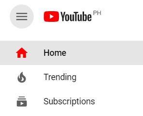 A screenshot from the YouTube website taken for the "How to YouTube: An Extensive Guide for Starters" blog post in TechToGraphy. The highlited icon in the photo is the Home Icon.