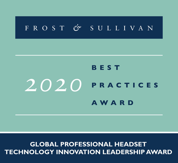 Poly Recognized by Frost & Sullivan as the 2020 Global Technology Innovation Leader for Its Diverse and Continually Evolving Professional Headset Portfolio