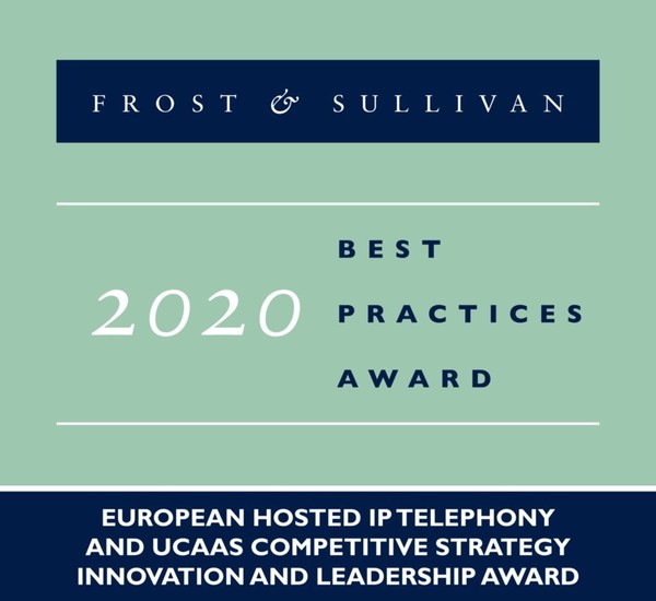 Telefonica awarded the 2020 European Competitive Strategy Innovation and Leadership Award for Hosted IP Telephony and UCaaS by Frost and Sullivan