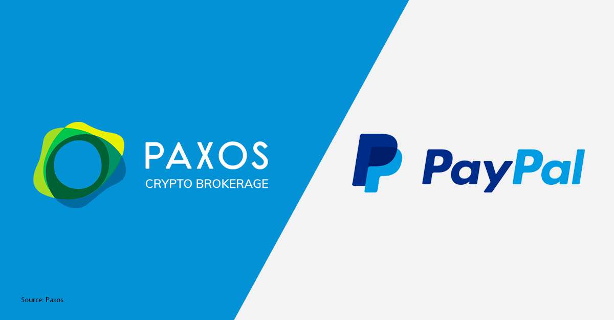 PayPay partners with Paxos. The logos of the both brands are in the photo.