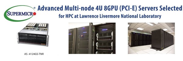 Supermicro Systems Selected by Lawrence Livermore National Laboratory (LLNL) for COVID-19 Research