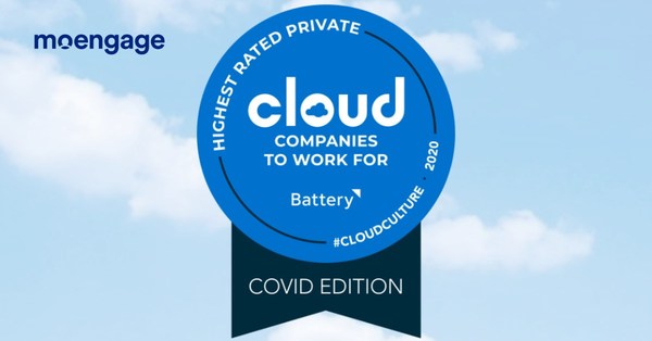 MoEngage Named One of 25 Highest Rated Private Cloud Computing Companies to Work for During the COVID Crisis