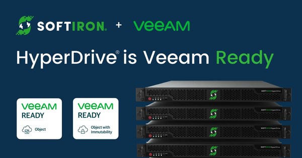 SoftIron’s Open Source-Based HyperDrive(R) Storage Solution Verified Veeam Ready