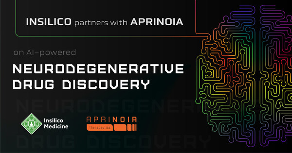 Insilico enters into a collaboration with APRINOIA to apply novel generative AI-powered system to discover novel compounds for neurodegenerative diseases