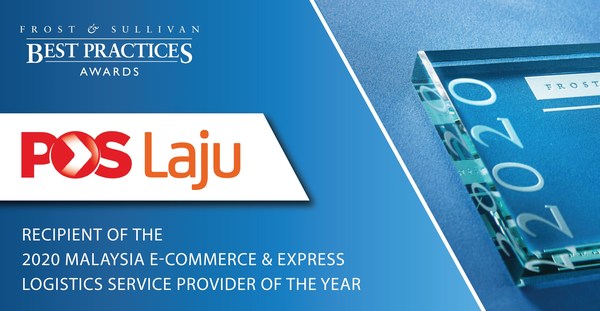 Pos Laju Recognized by Frost & Sullivan for Dominating the Delivery Service Market in Malaysia on the Strength of its Vast Channel Network