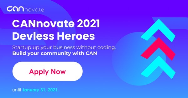 Call for applications for CANnovate 2021 – Devless Heroes, the global no-code startup acceleration program