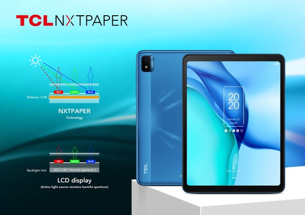 TCL’s new NXTPAPER and TAB tablets deliver exceptional value in education and entertainment at CES 2021