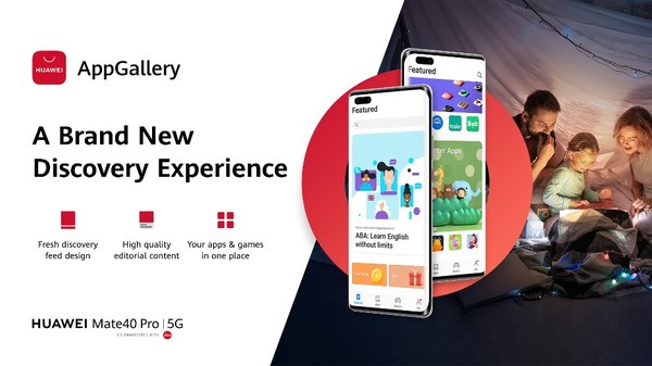 Huawei Mobile Services Unveils All-New User Interface for AppGallery to Make App Discovery a Scroll in the Park