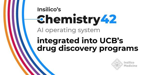 Insilico’s Chemistry42 AI system integrated into UCB’s drug discovery programs
