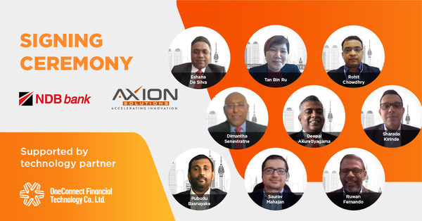 NDB Bank appoints Axion to deliver Sri Lanka’s first AI-based Video Know-Your-Customer built by OneConnect to engage customers remotely, securely and seamlessly