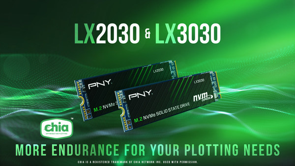PNY LX2030 and LX3030 M.2 NVMe Gen3 x4 Solid State Drives: More Endurance for the Chia(R) Plotting Needs