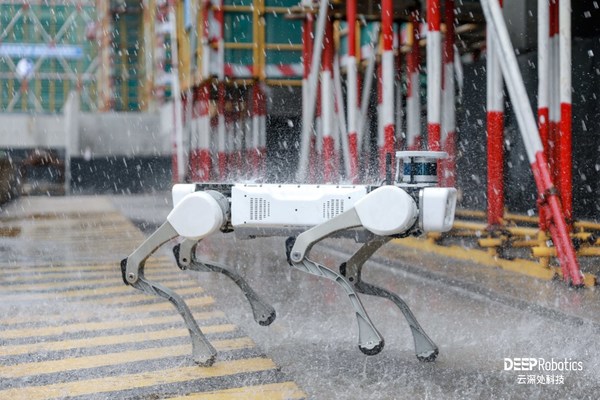 DEEP Robotics Launches China’s First Industrial Waterproof (IP66) Robot Dog Jueying X20
