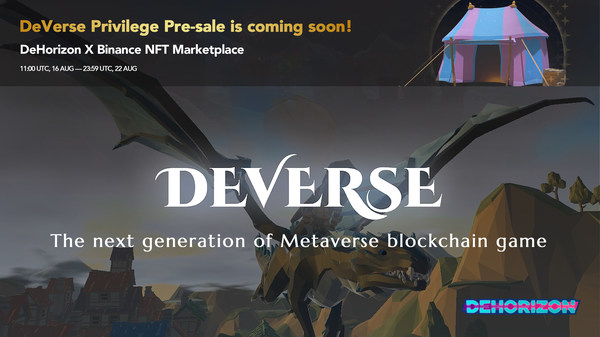 DeHorizon Foundation is to initiate DeVerse, Blockchain-based MMO/RPG Metaverse, making “Play for fun and to earn” into reality