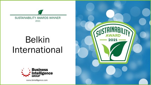 Belkin International Awarded Sustainability Leadership Award in 2021 Sustainability Awards