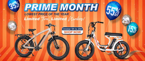 Addmotor Starts Prime Month With The Electric Bike & Accessories Sale
