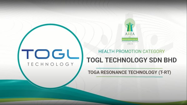 TOGL Technology Sdn Bhd Awarded at the Asia Responsible Enterprise Awards 2021 for ‘Toga Resonance Technology (T-RT)’ under Health Promotion Category