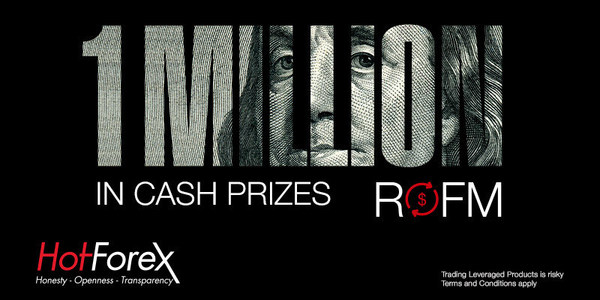 HotForex rewards clients with daily earnings from a $1 million prize pool