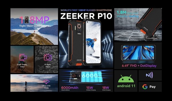 Not just 108MP: ZEEKER P10 Features a Leading Camera System in Rugged Phones