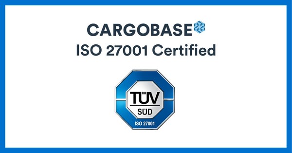 CARGOBASE ACHIEVES ISO 27001 CERTIFICATION
