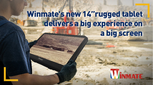 Winmate’s new 14″rugged tablet delivers an extensive experience on a big screen for the harshest environments