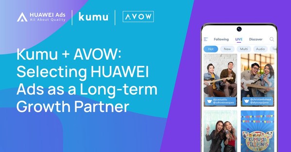 Huawei Mobile Services and Kumu announce collaborative partnership via AVOW agency to enhance users’ experiences through strategic advertisements