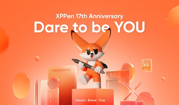 Dare to be YOU — XPPen Celebrates its 17th Anniversary with Introduction of An Elevated Mascot Image and A New Series