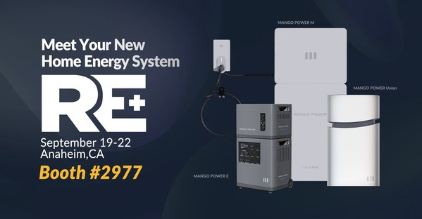 Mango Power Launches New Home Energy Storage Products at RE+ Anaheim with Best-in-class CATL LFP Battery Technology