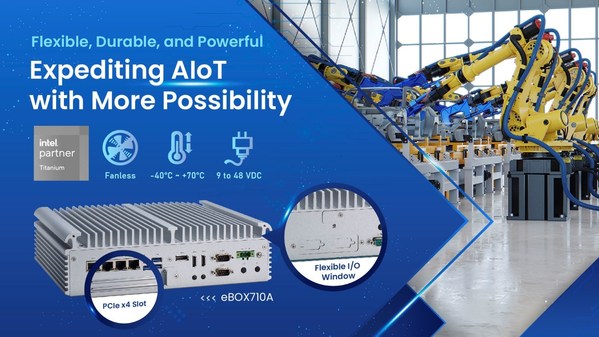 Axiomtek Unveils New Fanless Embedded System with Flexible Expansion Options – eBOX710A