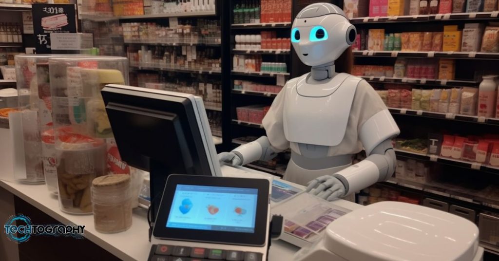 Robot AI as Cashiers 