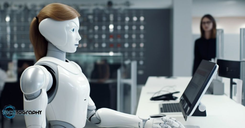 Robot AI as Bank Tellers 